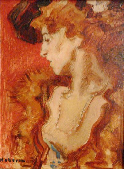 The Red Lady or The Lady in Red., unknow artist